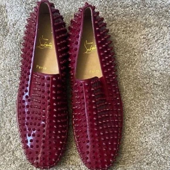 Christian Louboutin Roller Boat slip-on sneakers in red patent leather main image 4